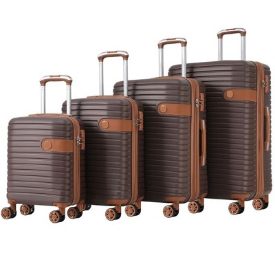 4 Piece Luggage Suitcase Set Hardshell Lightweight Expandable Suitcase Set With TSA Lock And Spinner Wheels For Men Women (16"/20"/24"/28")