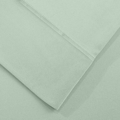 Seafoam Twin Solid Microfiber Deep Pocket Sheet Set