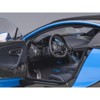 2019 Bugatti Chiron Sport French Racing Blue and Carbon 1/18 Model Car by Autoart - 3 of 4