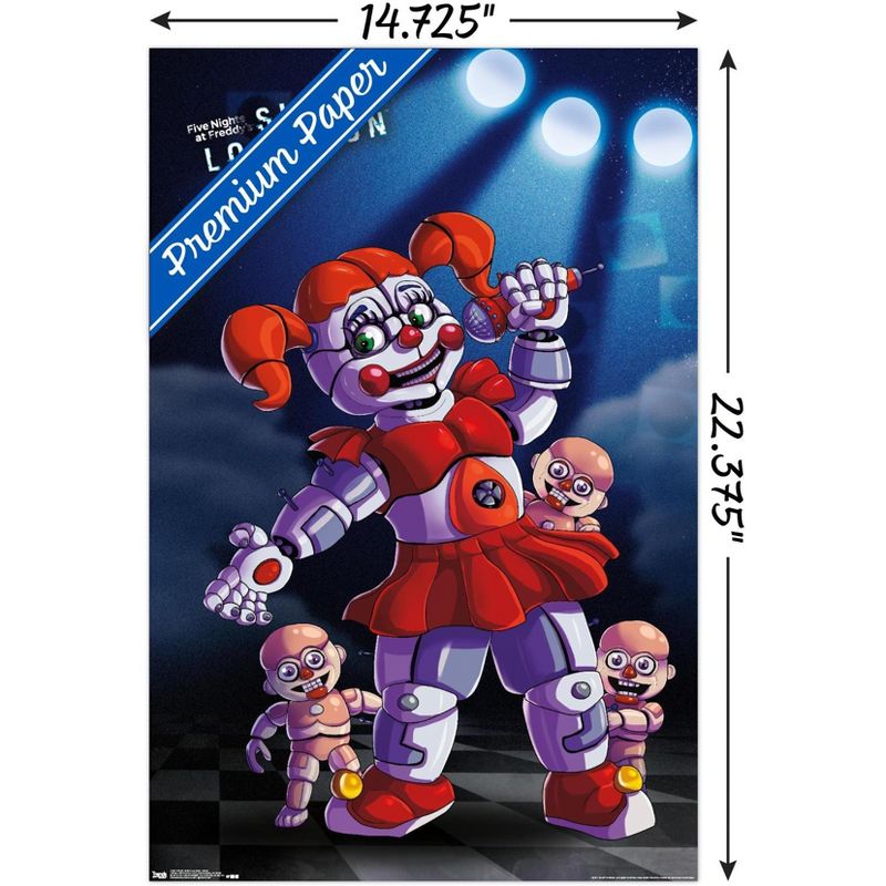 Trends International Five Nights at Freddy's: Sister Location - Baby Unframed Wall Poster Prints, 3 of 7