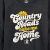 Women's - Country Casuals - Women's Lightweight French Terry Long Sleeve Shirt Lightweight French Terry Wide Neck Long Sleeve Graphic Shirt - 2 of 4