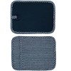 Home Mart Goods Denim Blue Heat Resistant Thick Soft Quilted Lining Kitchen Oven Pot Holders With Neoprene and Cotton Non-slip - 2 Pack - 3 of 4