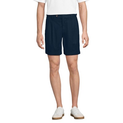 Lands' End Men's 7" Linen Cotton Resort Shorts