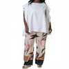 Women's Blouse With Flowy Side - plus size - Adriana Contreras - 3 of 4