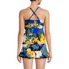 Lands' End Women's Chlorine Resistant Plunge X-Back Tankini Swimsuit Top - 2 of 4