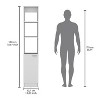 NicBex 70.87 Inch Tall Bathroom Storage Cabinet,Slim Storage Cabinet with Open Shelves and Adjustable Shelf - 3 of 4