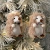 5"H Sullivans Hedgehog Crate Christmas Ornaments Set of 12, Cream, Christmas Tree Decor - 3 of 3