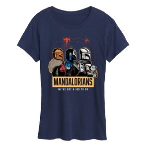 Women's - Star Wars - The Mandalorian Mando Space Short Sleeve Graphic T-Shirt - 1 of 4
