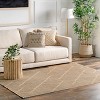 Nuloom Diamond Trellis 5x8 Jute Indoor Area Rug for Dining Room Rug Neutral Rug Living Room Rug Kitchen, Natural - 2 of 4
