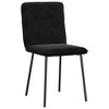vidaXL Dining Chair Set of 2 Black - 3 of 4