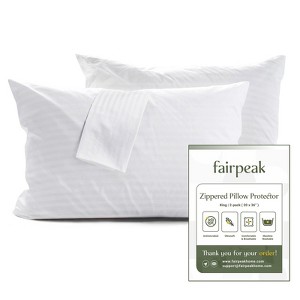 Faipeak Pillow Covers Bed Pillow Protectors with Zipper - 1 of 4