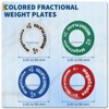 Fractional Weight Plates Set of 8 (0.25LB/0.5LB/0.75LB/1LB) - Micro Barbell Plates- Compatible with 2" Bars - 2 of 4