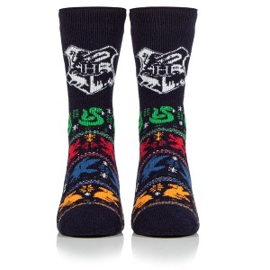 Men's Harry Potter LITE™ Crew Socks | Size Men's 7-12 - Navy - 1 of 1