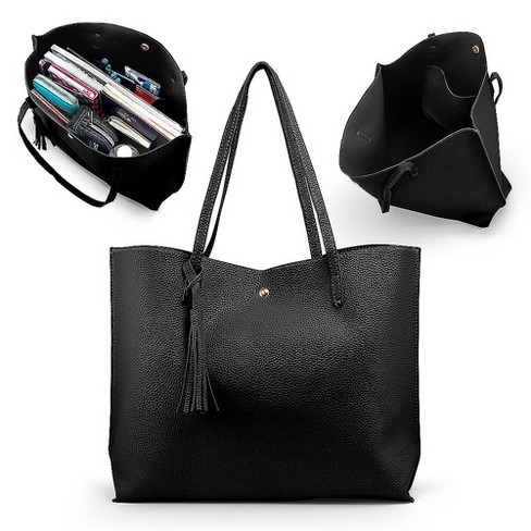 Target black online tote