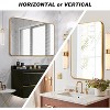 NicBex 40x30" Rect Bathroom Mirror with Aluminum Alloy Frame,Round Corner Metal Wall Mirror with 4mm HD Glass,Anti-Rust&Shatterproof Mirror - 4 of 4