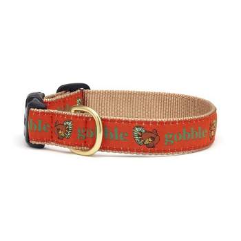 Up Country Gobble Gobble Thanksgiving Dog Collar (1" Wide) Medium
