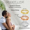 Lyra Eternity Rings for Women Stackable Twist Wedding Bands CZ Sterling Silver Ginger Lyne - 4 of 4