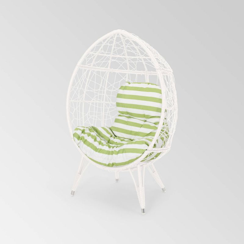 Gianni Wicker Teardrop Chair - Christopher Knight Home, 1 of 12