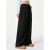 Women's Wide Leg Pants Corduroy High Waist Palazzo Pants Comfy Baggy Trousers - 2 of 4