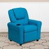 Emma and Oliver Contemporary Kids Recliner with Cup Holder and Headrest - 2 of 4