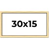 PosterPalooza | Panoramic Simple Gold Picture Frame - UV Acrylic, Foam Board Backing, Hanging Hardware - 2 of 4