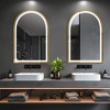 Dovelina Arched Bathroom Vanity Mirror LED Mirror with Defog - 2 of 4