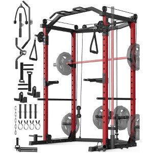 Power Cage, Multi-Functional Power Racks for Home Gym with Cable