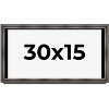 PosterPalooza | Panoramic Shadow Box 1.75" Deep Brown Frame - UV Acrylic, Backing, Hanging Hardware - 2 of 4