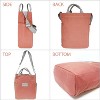 Wrapables Canvas Tote Bag for Women, Casual Cross Body Shoulder Handbag, Redwood - 2 of 4