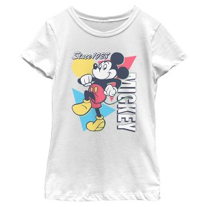 Girls Mickey & Friends Since 1918 Retro T Shirt - 1 of 4