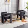2PC Accent Chair For Sale,Contemporary Upholstered Accent Chair,Barrel Side Chairs,Kitchen Armchair For Living Room-Cuddlewood - 2 of 4