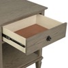 Sapphtopaz Night Stand with Drawer and Storage Space Farmhouse Side Table with Conical Solid Wood Legs, Nightstand for Bedroom, Living Room - 4 of 4