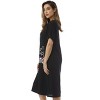 Just Love Womens Nightgown - Short Sleeve Henley Oversized Sleepwear Gown - 2 of 3