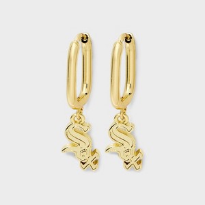 Bijoux Sport by Luv Aj MLB Gold Logo Huggie Earrings - 1 of 3