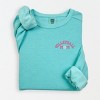 Simply Sage Market Embroidered Volleyball Mom Lightweight Garment Dyed Sweatshirt - 2 of 4