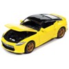 2023 Nissan Z Ikazuchi Yellow with Super Black Top "Import Legends" Limited Edition 1/64 Diecast Model Car by Auto World - 3 of 3