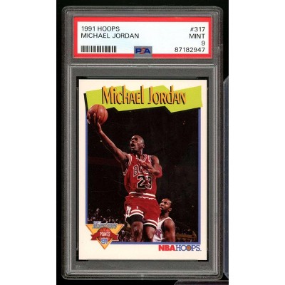 Michael Jordan Card 1991-92 Hoops #317 PSA 9