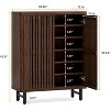 Tribesigns 6-Tier Shoe Cabinet with Louvered Doors - 3 of 4