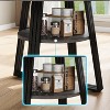 47.2" Round Dining Table for 4-6, Farmhouse Kitchen Table with Storage Shelf, Sturdy Metal Legs, Space-Saving Circle Table - 3 of 4