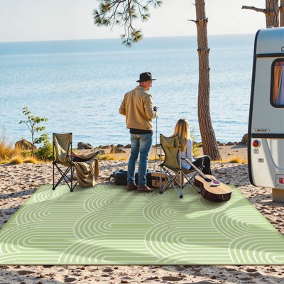 Lahome Outdoor Plastic Straw Rug-Waterproof Reversible Mat for Patio, Backyard, Camping, RV Awning