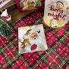 Christmas Santa Claus Decor, Vintage Christmas Santa Deer Wooden Box Sign - 2 of 4