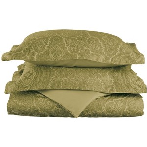 Vintage Bohemian Floral 600 Thread Count Paisley Cotton Blend Duvet Cover Set by Blue Nile Mills - 1 of 1