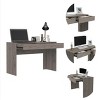 Vynxaria Home Office Computer Desk with Storage Drawers Spacious Work Surface Suitable for Work Study and Gaming - 4 of 4