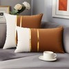 REGALWOVEN Velvet Soft Decorative Square Patchwork Throw Pillow Covers  2 Pcs - 2 of 4