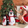 NAYSAYE Set of 2 Party Decoration and Accessories Penguin Set with Festive Holiday Charm for Home and Garden, Red and White, 15"*12"*38" - 4 of 4
