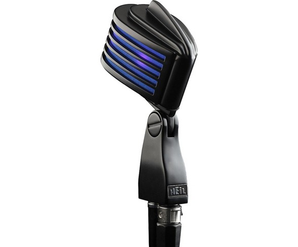 Heil Sound The Fin Dynamic Microphone Satin Black with Blue LED