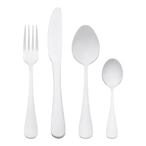 REGALWOVEN Stainless Steel Mirror Polished Flatware Set with Supporting Shelf Silverware Set 24 Pieces - 1 of 4