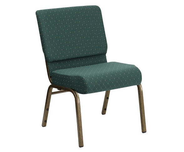 Riverstone Furniture Collection Dot Fabric Church Chair Green
