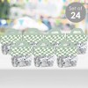 Big Dot of Happiness Sage Green Checkered Party - DIY Clear Goodie Favor Bag Labels - Candy Bags with Toppers - Set of 24 - 2 of 4