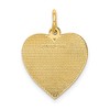 Black Bow Jewelry 14k Yellow Gold Grandma Heart with Flowers Charm or Pendant, 16mm - 3 of 4